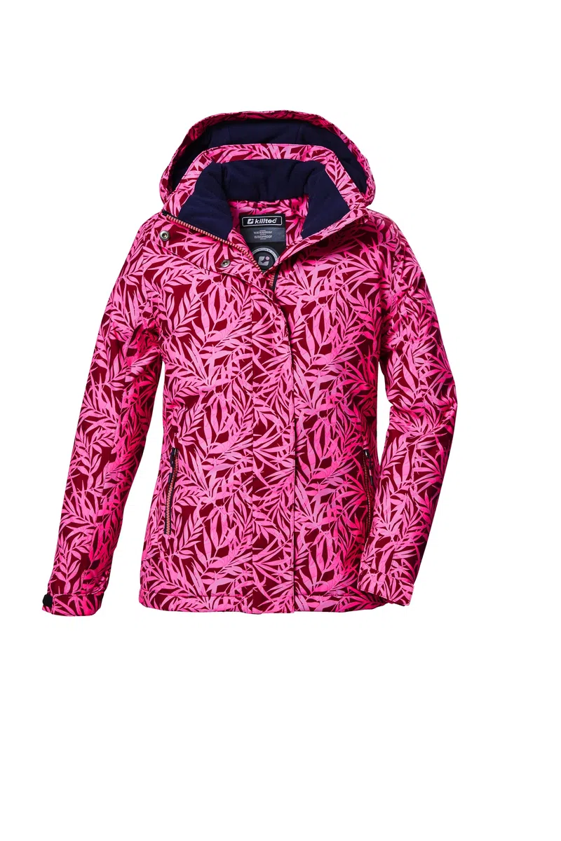 Killtec Kow 355 Grls Jckt Veste fonctionnelle/veste outdoor avec capuche et jupe pare-neige Fille