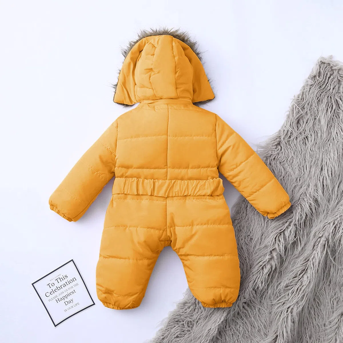 Générique Combinaisons De Neige Bébé Garçon Combinaison 3-6 Mois Outwear Épaissie 3-18 d'hiver Veste Polaire Manteau pour Enfants Lot Body Bebe 0-3 Barboteuse Fille Cadeau