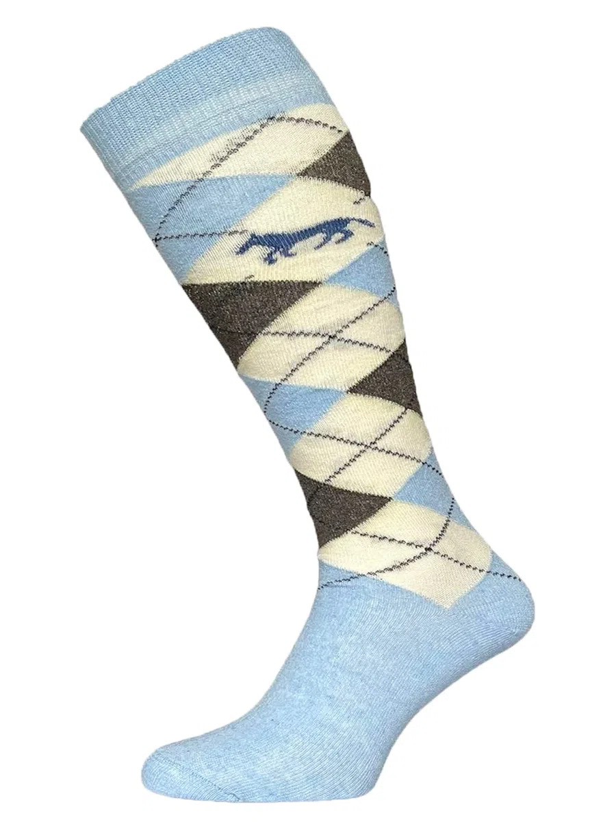 ️ Ladies Girls Knee High Equestrian Argyle Diamond Horse Riding Socks UK Size 4-7