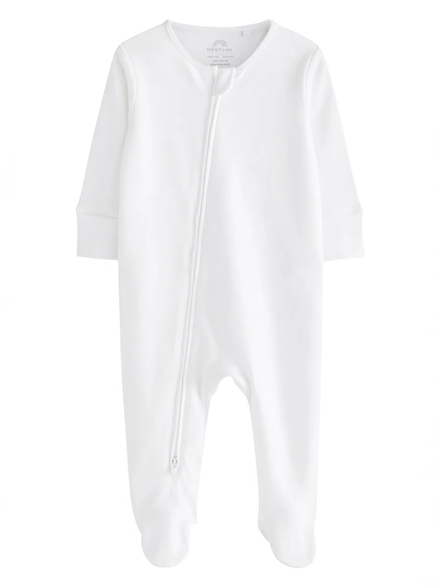 NEXT Bébé Dors-Bien Essentiel 100% Coton zippé pour bébé, Lot de 3