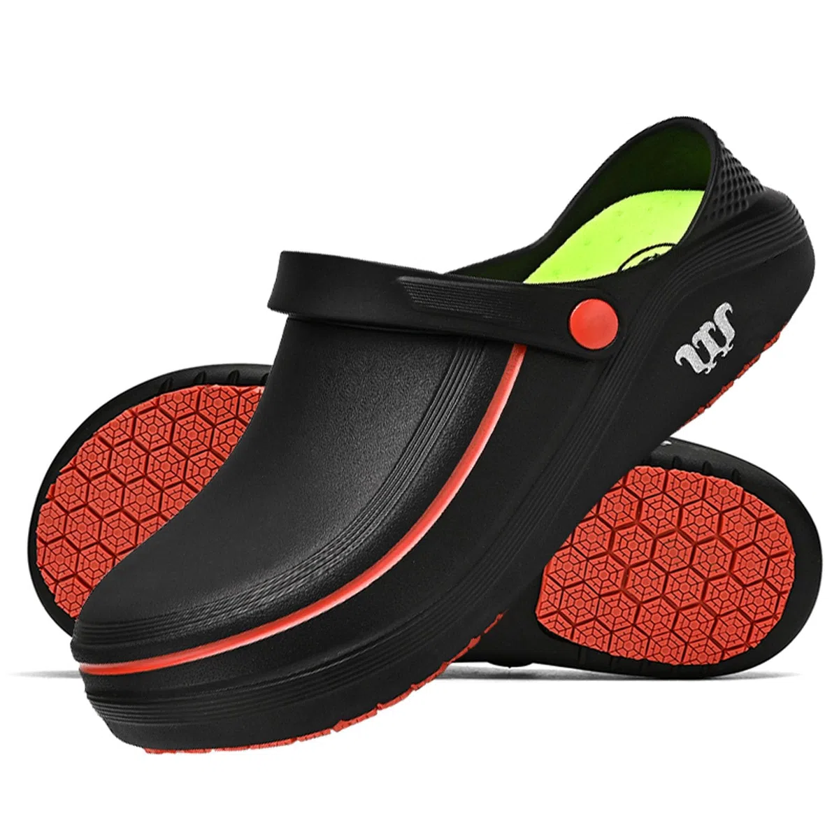 SECHRITE Sabots de Jardin Homme Femme, Clogs Confortables Chaussures Légères pour Jardinage, Loisirs, Camping et Usage Quotidien
