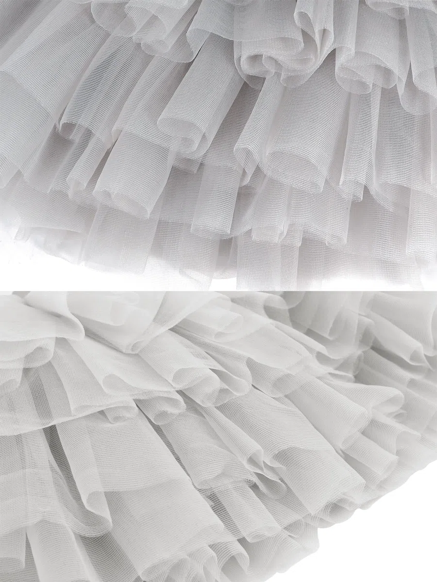 Bébé Tout-Petit Enfant Fille Tutu Princesse Mini Jupe Super Doux Tulle Taille Élastique Ballet Avec Protège-Couche + Bandeau