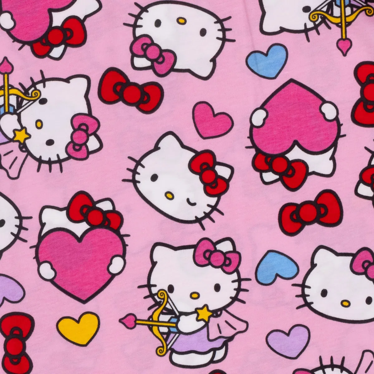 Hello Kitty Lot de 2 pantalons de pyjama 100% coton pour filles ou femmes, Rose