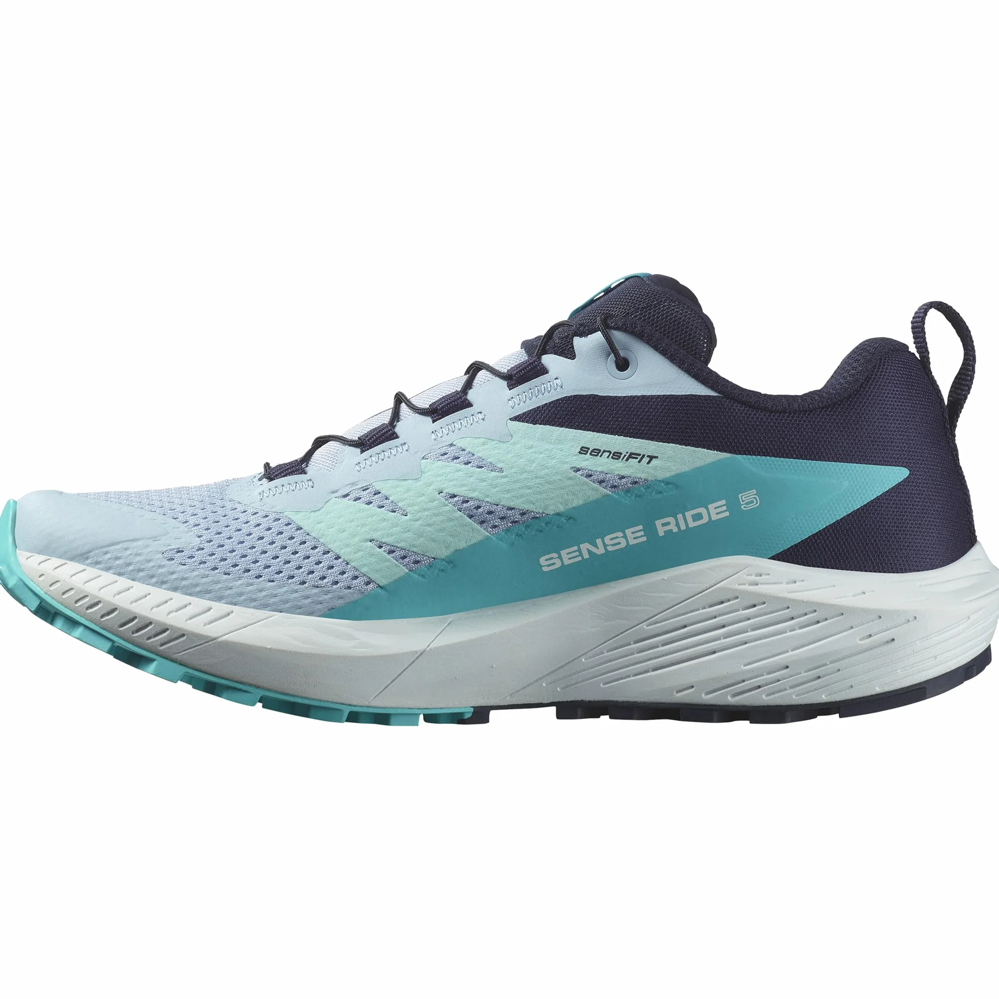 Salomon Sense Ride 4 Chaussures de Trail Running pour Femme, Foulée réactive, Maintien et protection, Adhérence tout-terrain