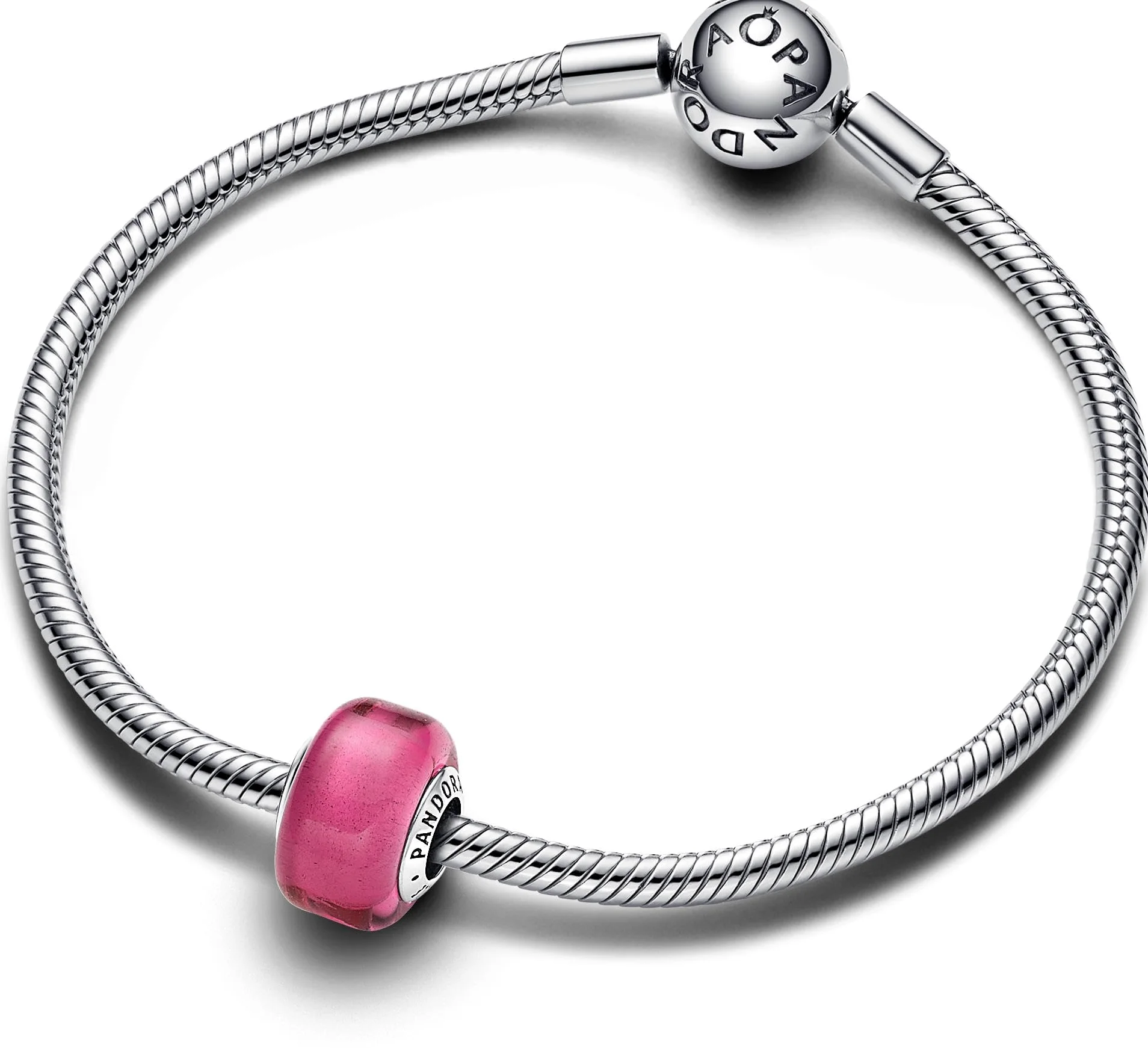 Pandora Moments Charm en argent sterling avec verre de Murano