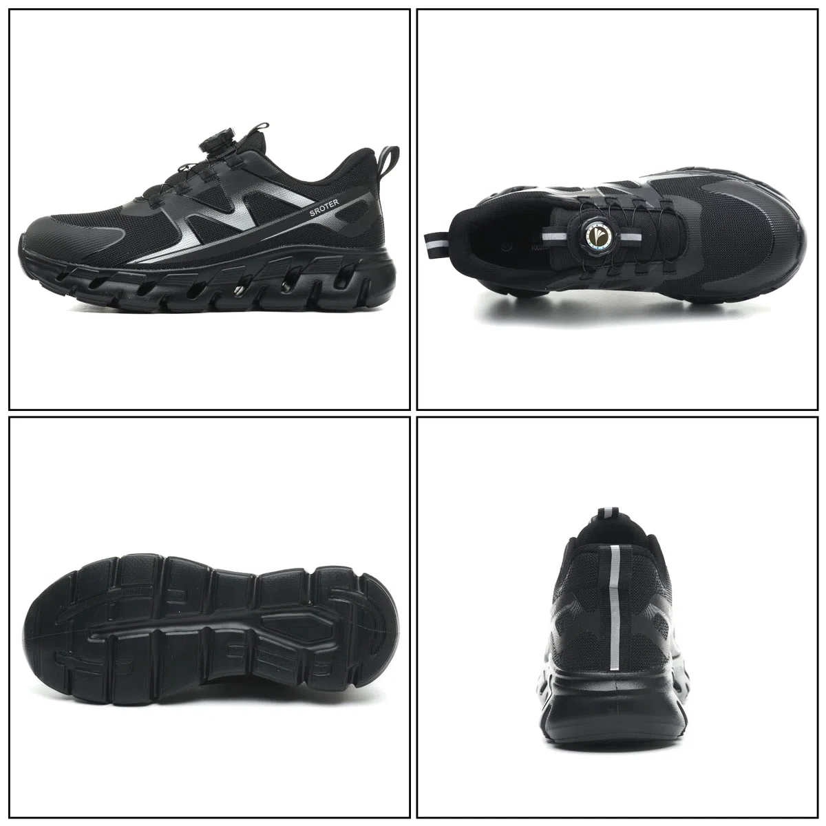 AEKYIWL Chaussures de Sécurité Hommes Femmes Légère Respirantes Basket de Securite Confortable Antidérapante Chaussures de Travail Lacet à Bouton Pivotant