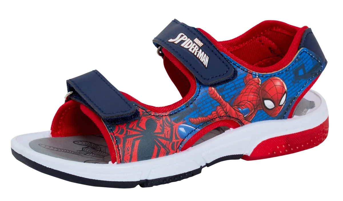 Marvel Spiderman Sandales de sport légères à bout ouvert pour garçon Rouge