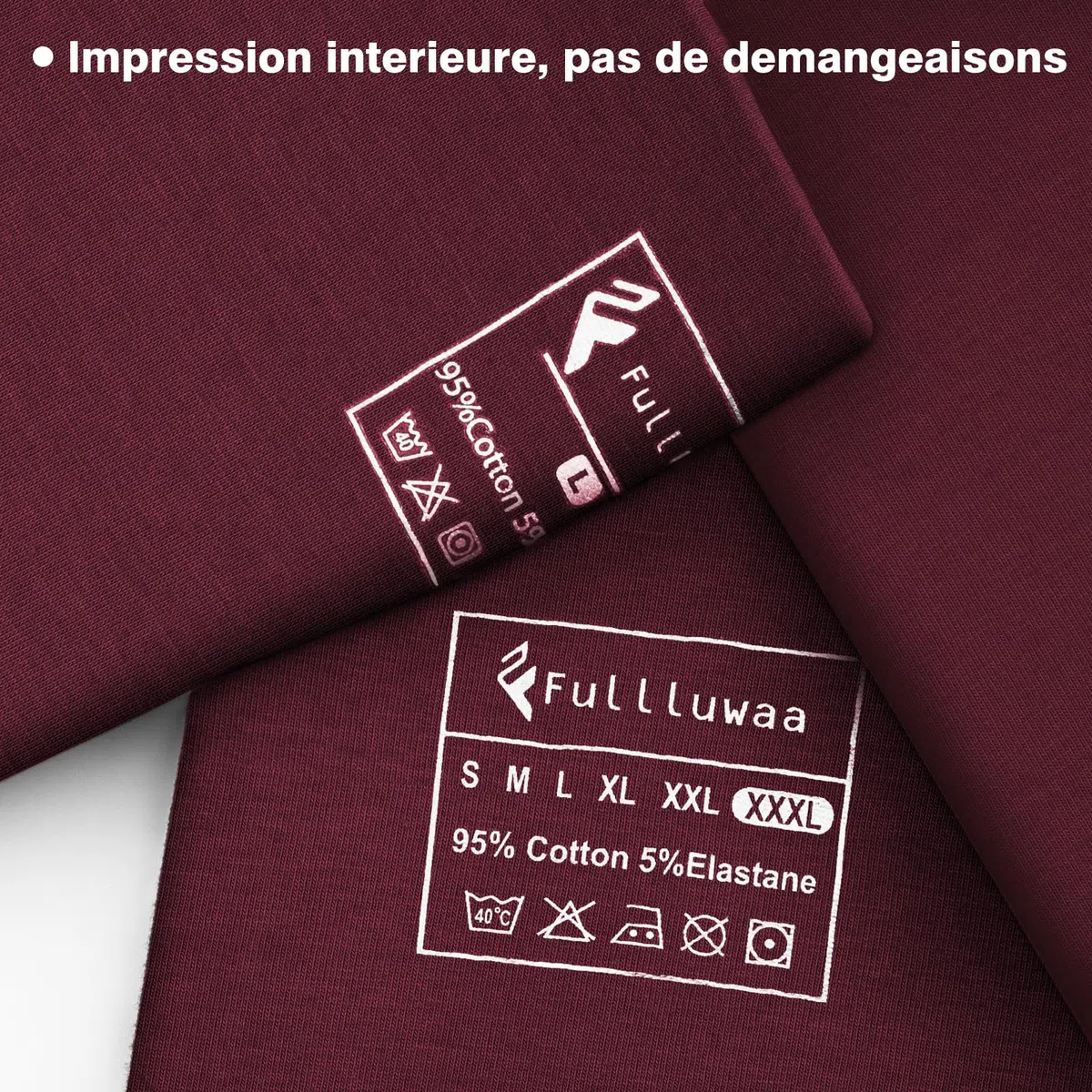 Fullluwaa Boxer Homme Calecon Homme Lot de 8 Confortable et Doux Caleçon Coton Ceinture Élastique
