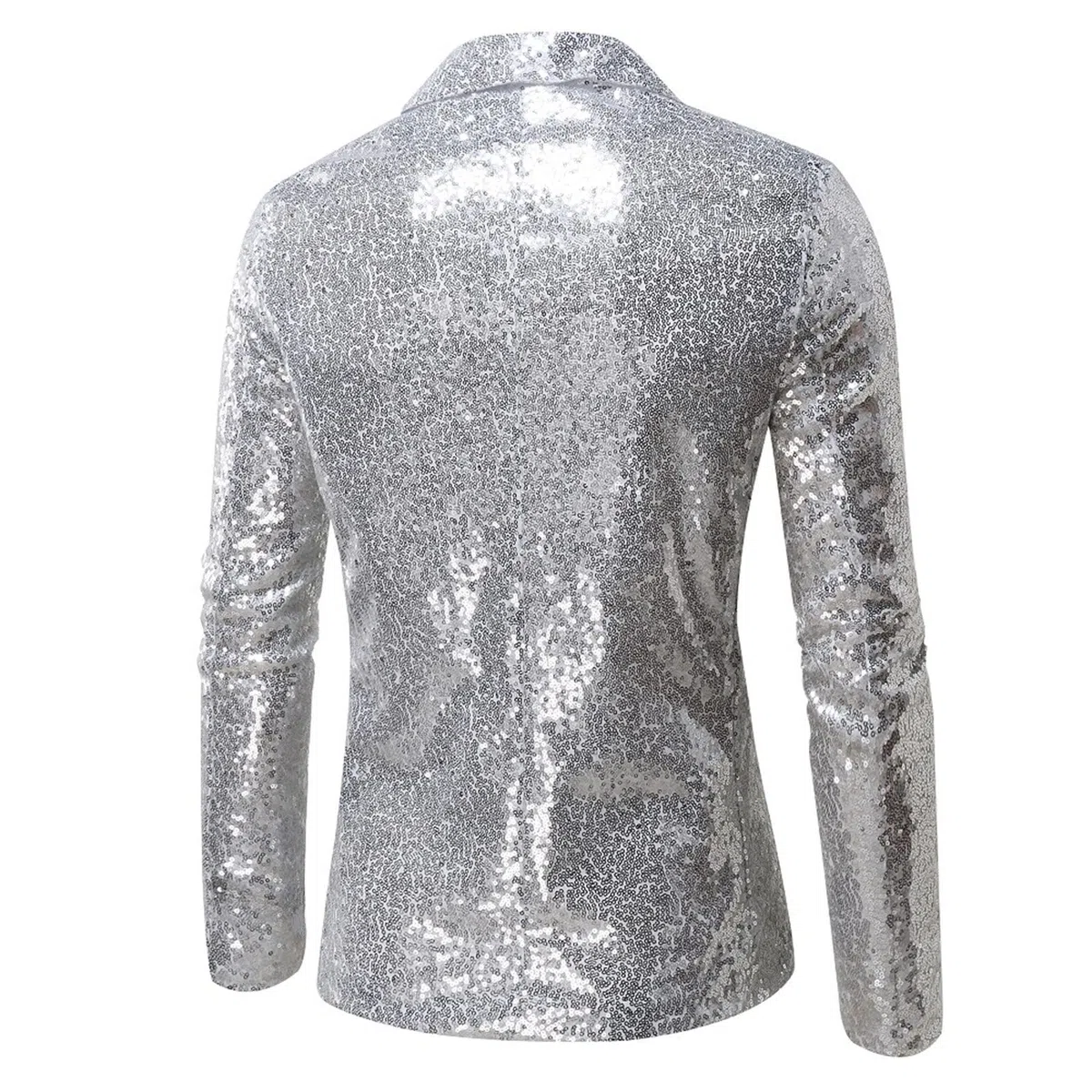 Veste à paillettes pour homme, veste de costume, fête costumée, dîner, bal de fin d'année, blazer élégant et formel, veste de costume, coupe régulière, surdimensionnée, manteau pour homme