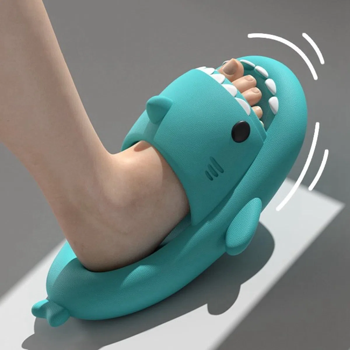 Claquettes Requin Femme Homme Shark Slippers Chaussons Requin Confortable Tongs Sharky Slides Unisexe Taille EU 36-47