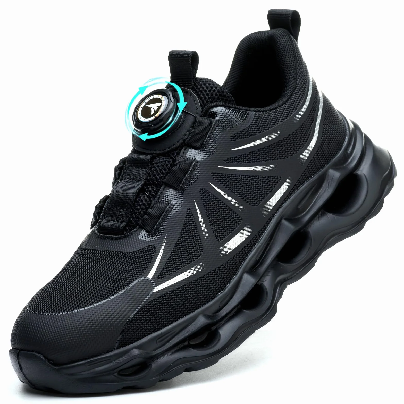 RASEARY Chaussures de Sécurité Hommes Femmes Légère Baskets de Secruite Chaussures de Travail Embout en Acier Chaussure de Chantier Antidérapantes Respirantes