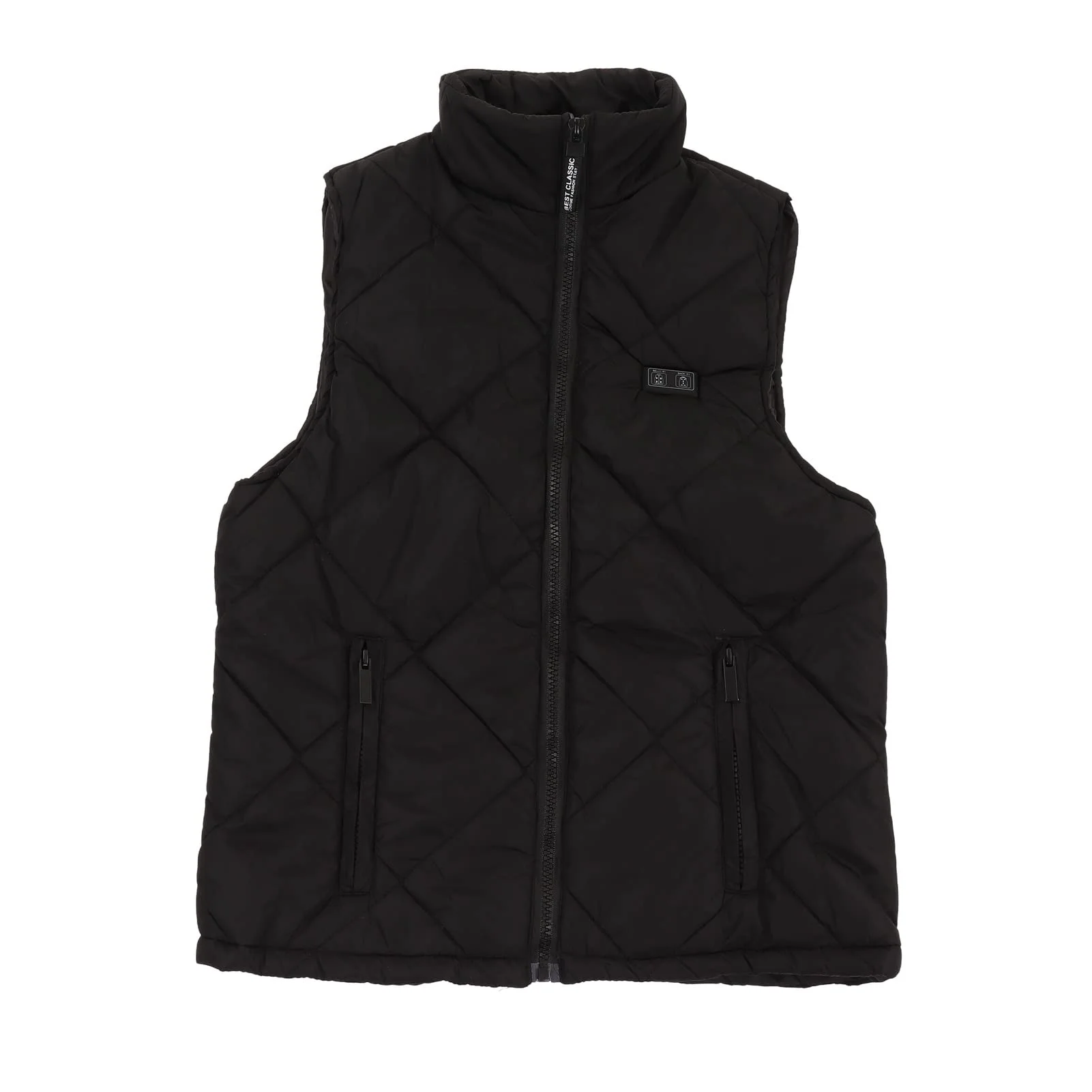 RiToEasysports Enfants Gilet Chauffant Enfants 13 Zones Gilet Chauffant USB Veste Chauffante Électrique pour Garçons Filles Activités De Plein Air Maison Loisirs Noir
