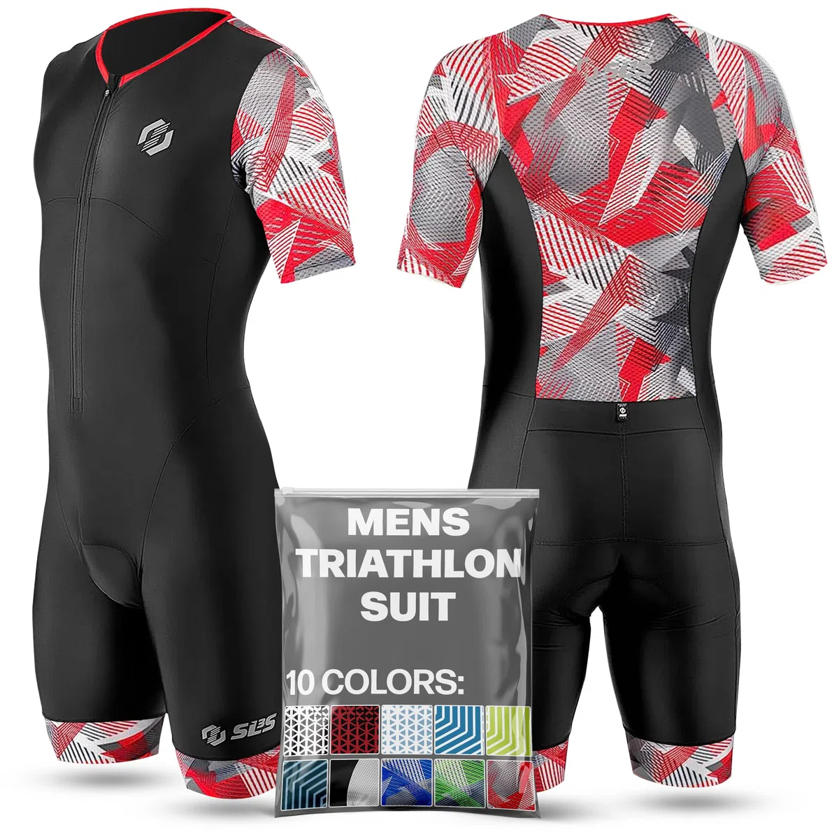 SLS3 Combinaison de Triathlon Pour Homme - Manches Aérodynamiques, Pro FX Fabrics - Qualité Supérieure