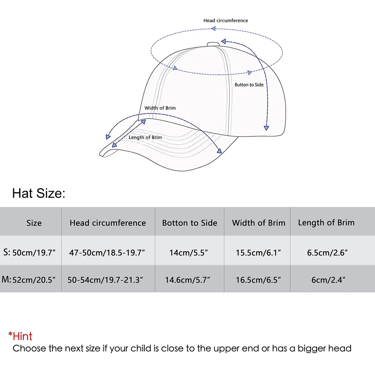 LANGZHEN Coton Outdoor Jeunes Enfants garçons Baseball Cap bébé Structure réglable Enfants Cap Sun Hat