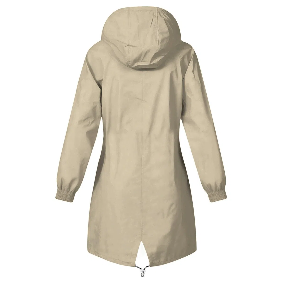 Générique Veste de Pluie Femme Imperméable, Mi-Longue à Capuche avec Coupe ajustée, Tissu Léger et Confortable Manteau Idéal pour Le Printemps, L’automne et Les Voyages