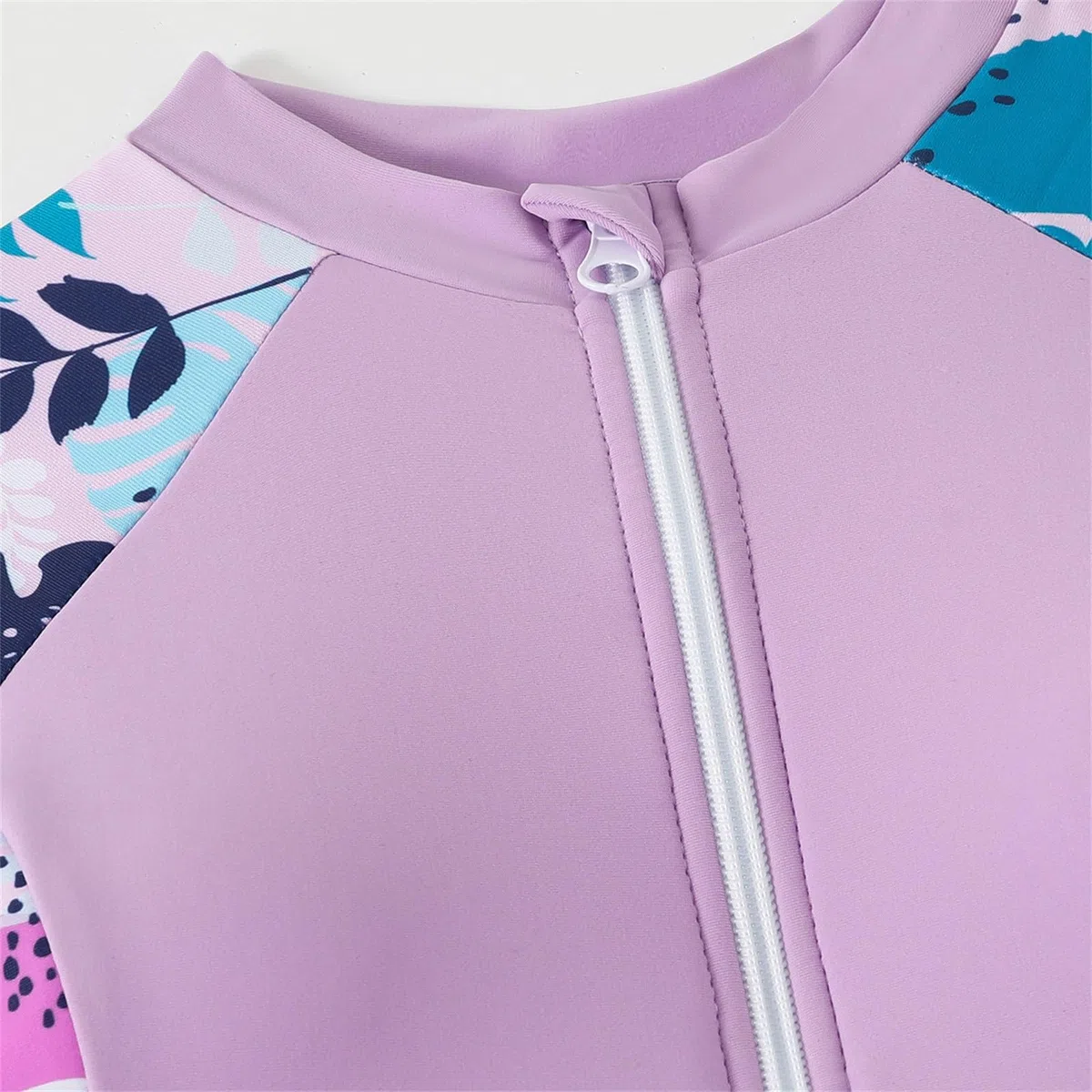 Enfant Fille Maillot de Bain Musulmane Anti UV Tenue Manches Longues avec Pantalon de Bain Burkini Combinaison Natation Plage Surf