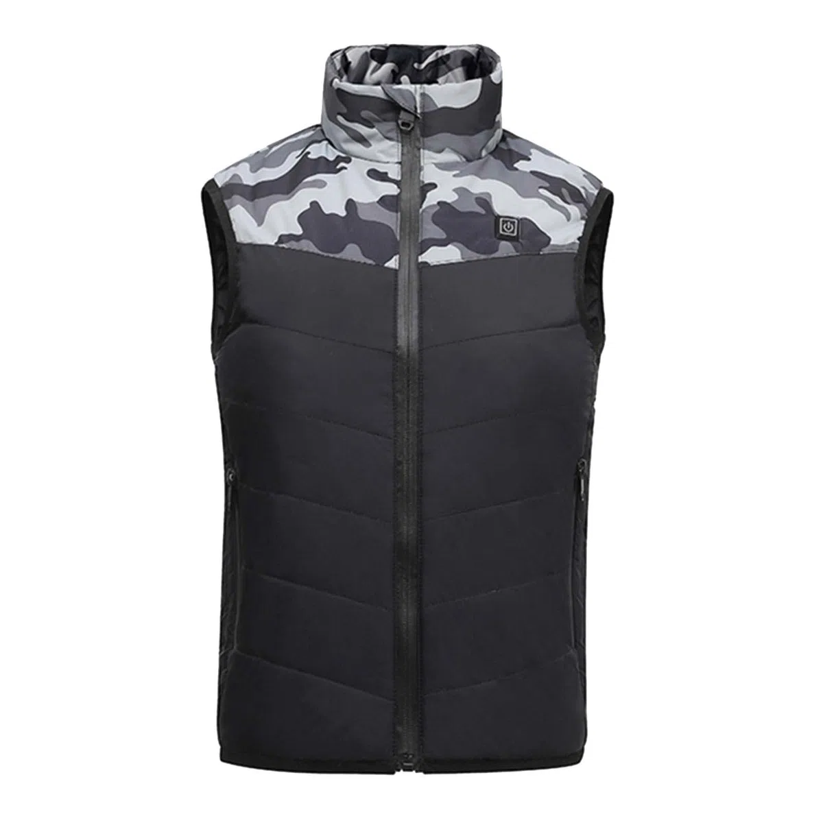 Gilet Chauffante Enfants Veste Sans Manche Doudoune USB Chauffant avec 2 Zones de Chauffage Outerwear avec imprimé Anime Jacket Hiver Thermique Vêtements pour Ski Pêche Camping Randonnée
