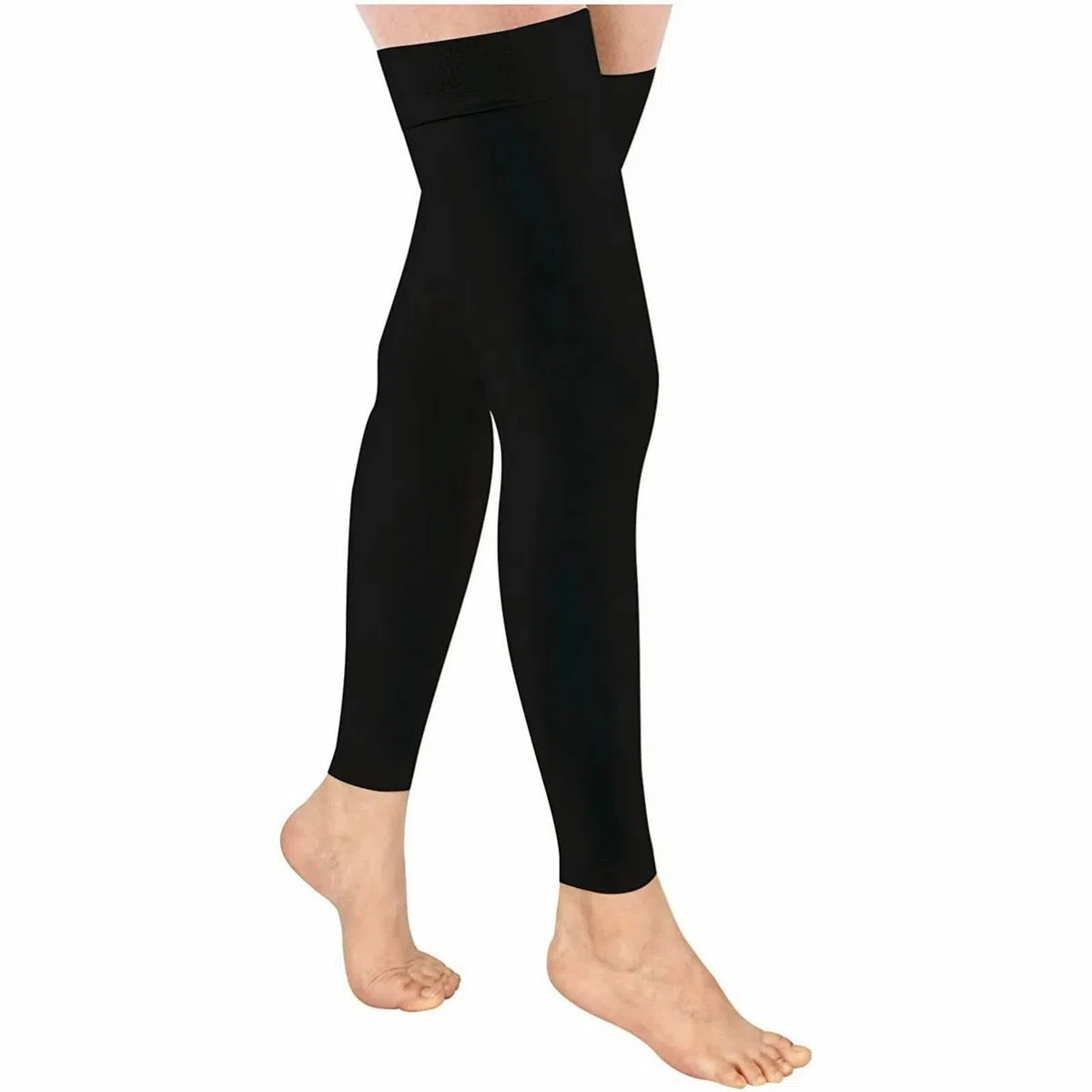 Generisch Bas de contention pour femmes 70 deniers 20 30 mmHg Noir Bas de compression haute compression Chaussettes de compression sans pieds pour femmes et hommes Chaussettes d'équitation