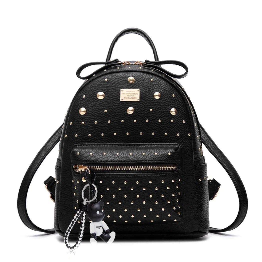 DEERWORD Femme Sac a Dos Sacs à Main Portés Bandouliere Feminin Ados Original PU Cuir 5255 1pc Ensemble