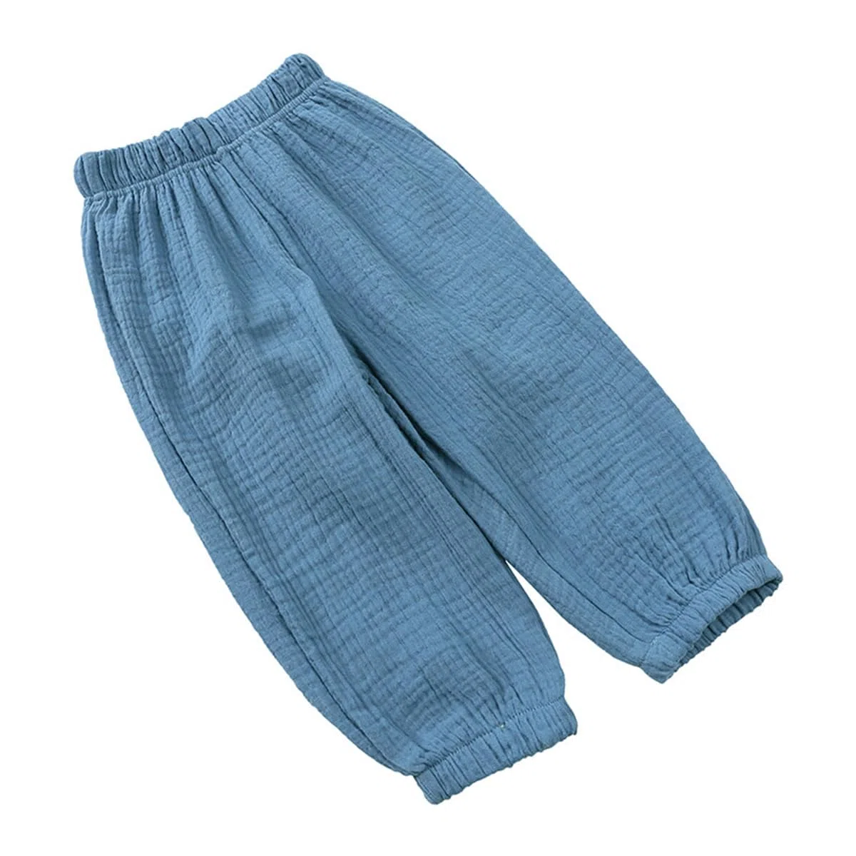 Lot de 3 Pantalon Bloomers Été pour Bébé Pantalon en Coton Lin Pantalon Bouffant à Couleur Unie Pantalons de Survêtement Harem Été Pantalon Long Décontracté Jogging pour Garçon Fille 1-8 Ans