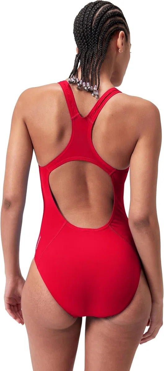 Speedo Eco Endurance+ Medalist Maillot de bain Femme, Fed Rouge, 38