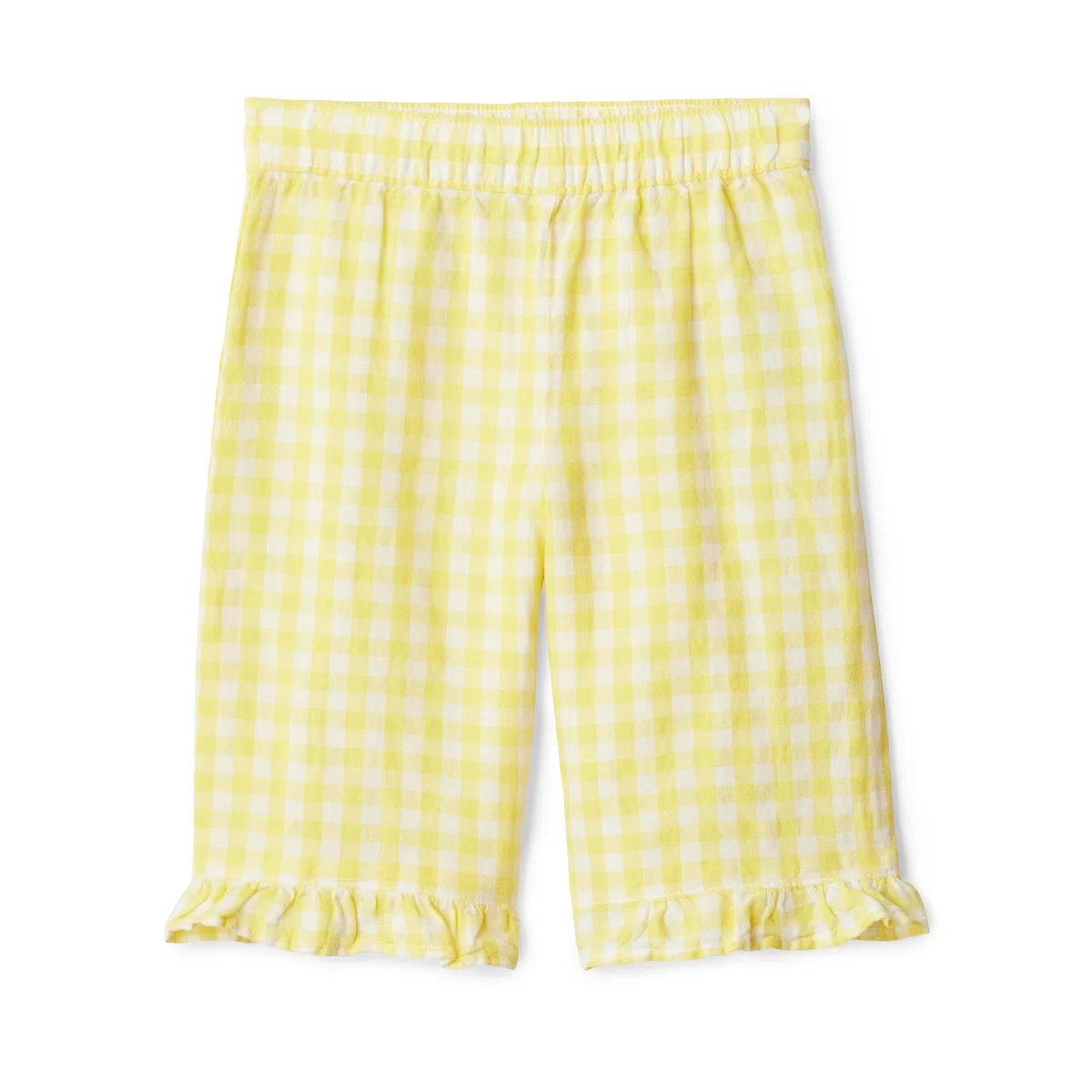 Amazon Essentials x Sofia Grainge Pantalon à Enfiler à Jambes Larges en Coton et Lin, à Volants Mixte Bébé
