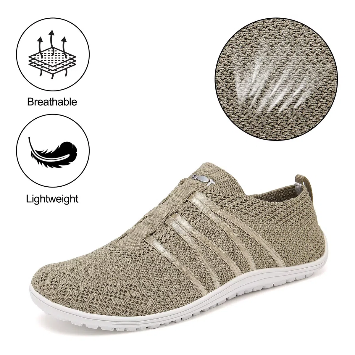 Merdoo Chaussures pieds nus pour homme et femme - Légères et confortables - Antidérapantes - Respirantes - Unisexe - Pointure 37-45 EU