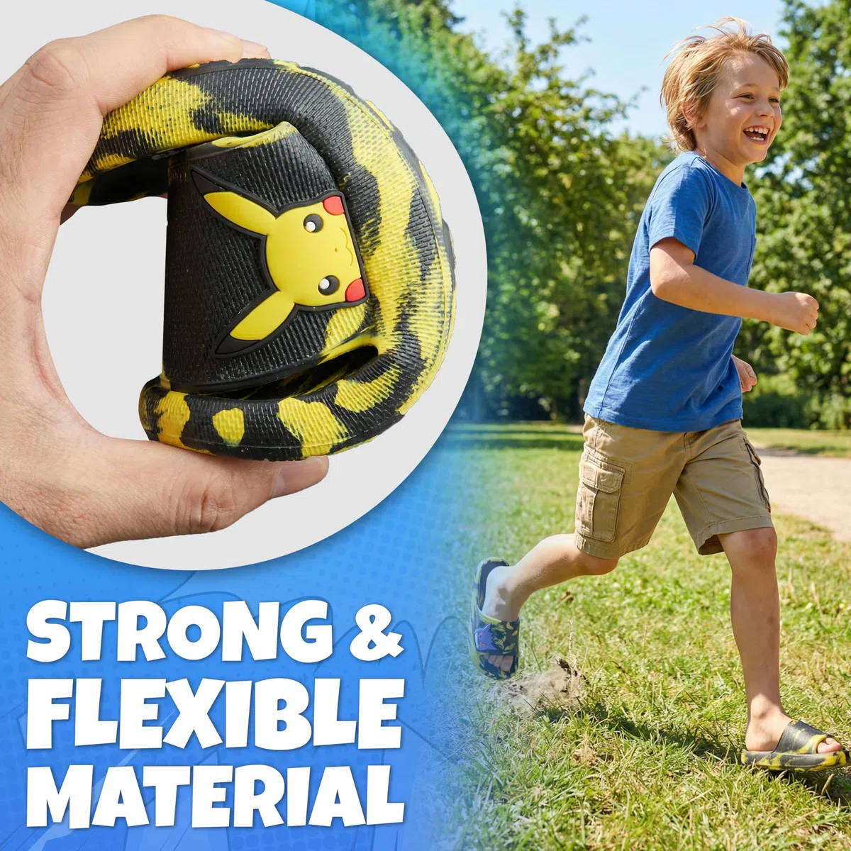 Get Trend Pokemon Pikachu | Ectoplasma | Ronflex Claquette Garcon, Été Chaussons Enfant et Ados, Sandales Plage, Piscine, Comfy Idee Cadeau