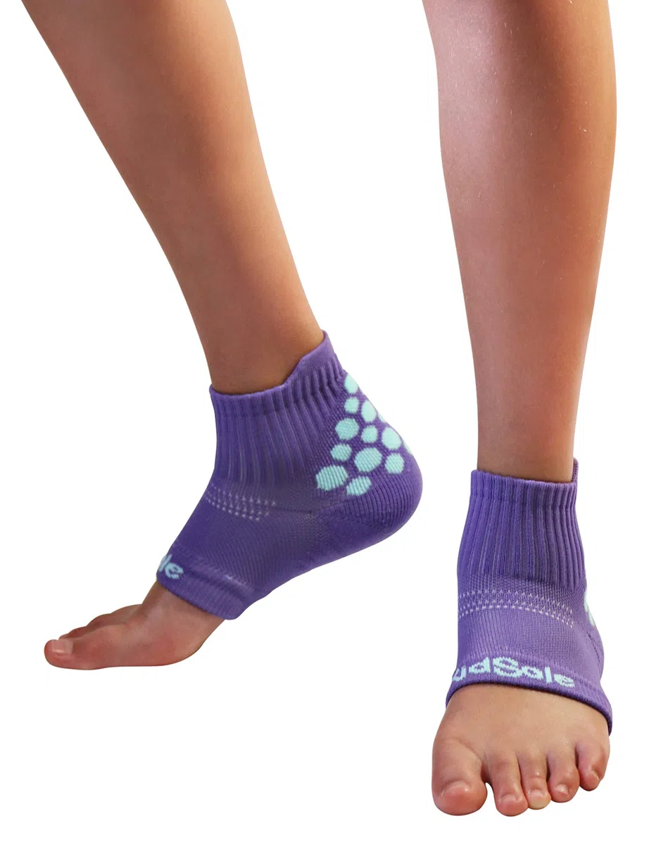 KidSole RX Chaussettes de sport en gel pour enfants avec sensibilité au talon causée par les maladies du Severs et les douleurs générales au pied et au talon