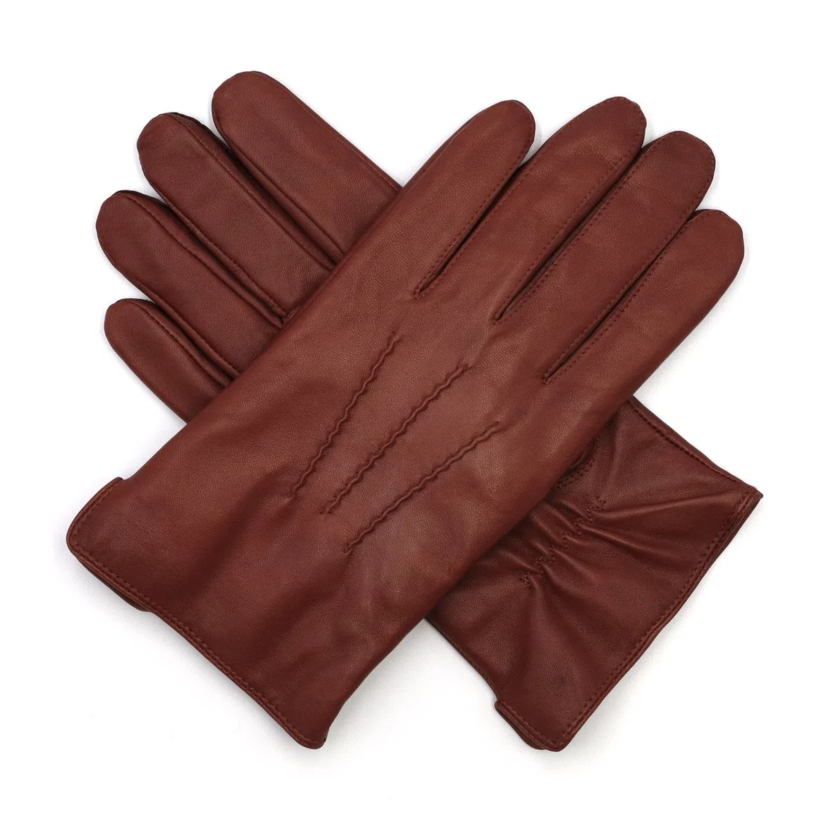 Harssidanzar Gants pour hommes en cuirs doublés de Cachemire Gants en cuir homme GMEU006