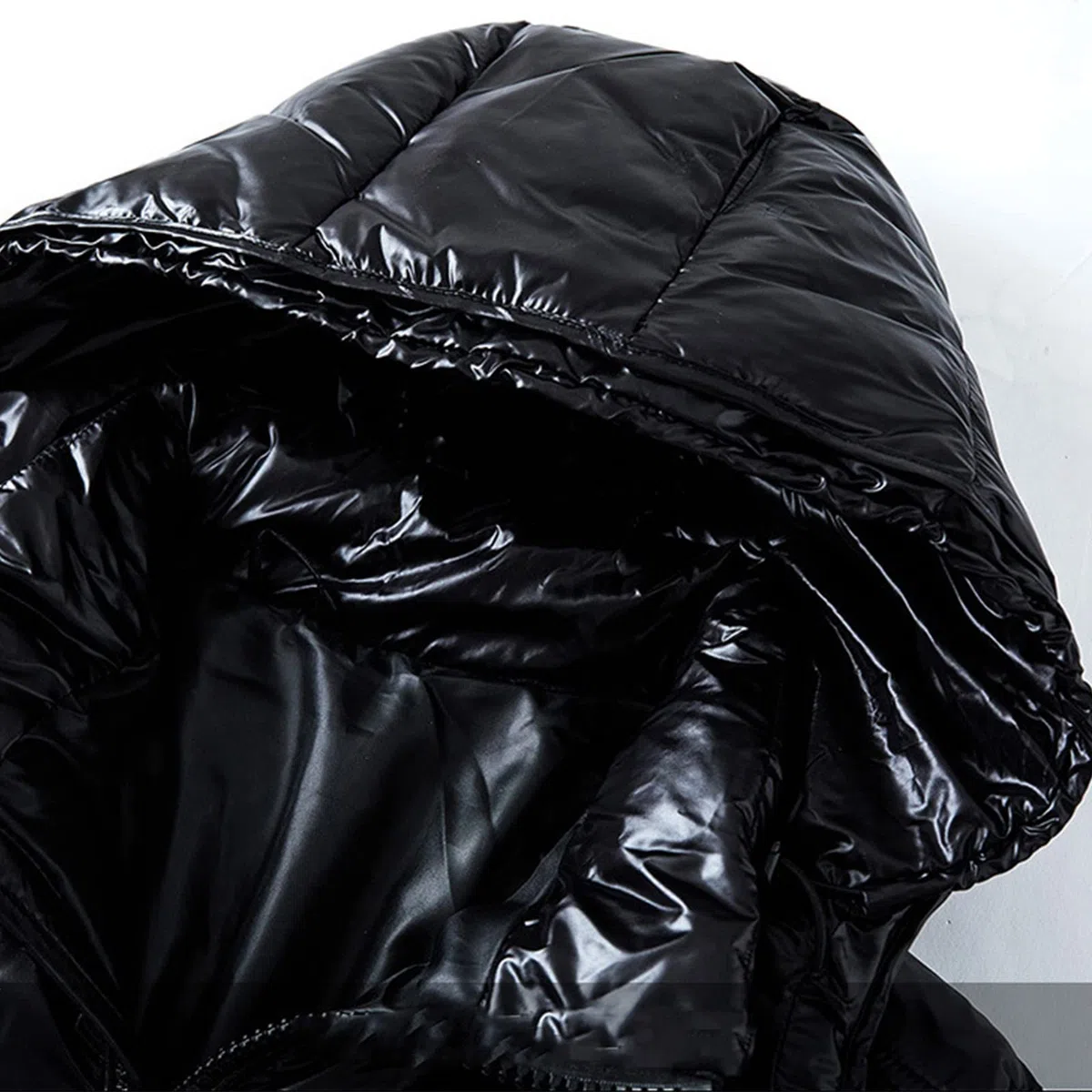 Hiver Épaissir Doudounes pour Hommes et Femmes Court Brillant Canard Blanc Veste à Capuche Puffer Manteau