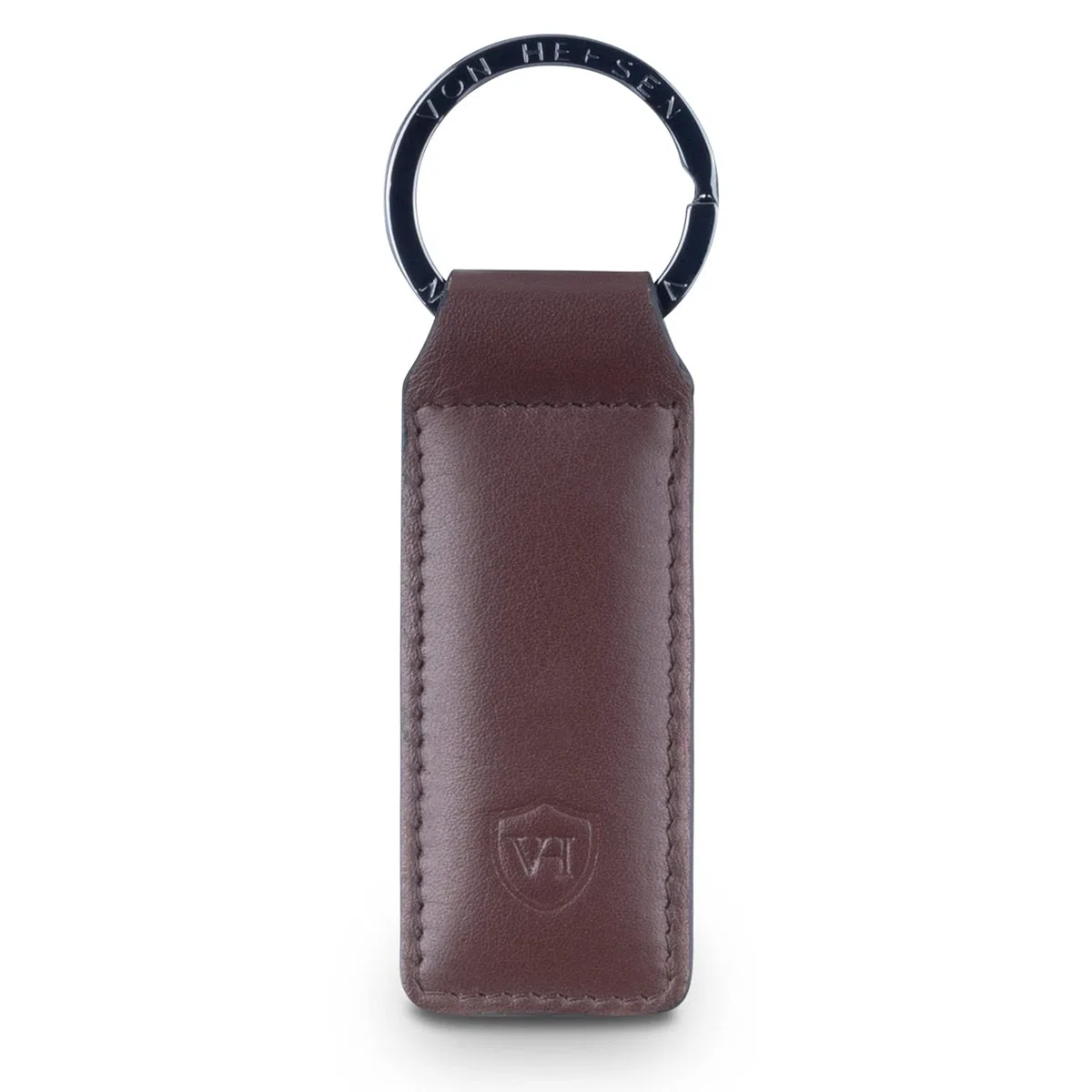 VON HEESEN® Porte-clés en cuir. - Marron - Taille Unique