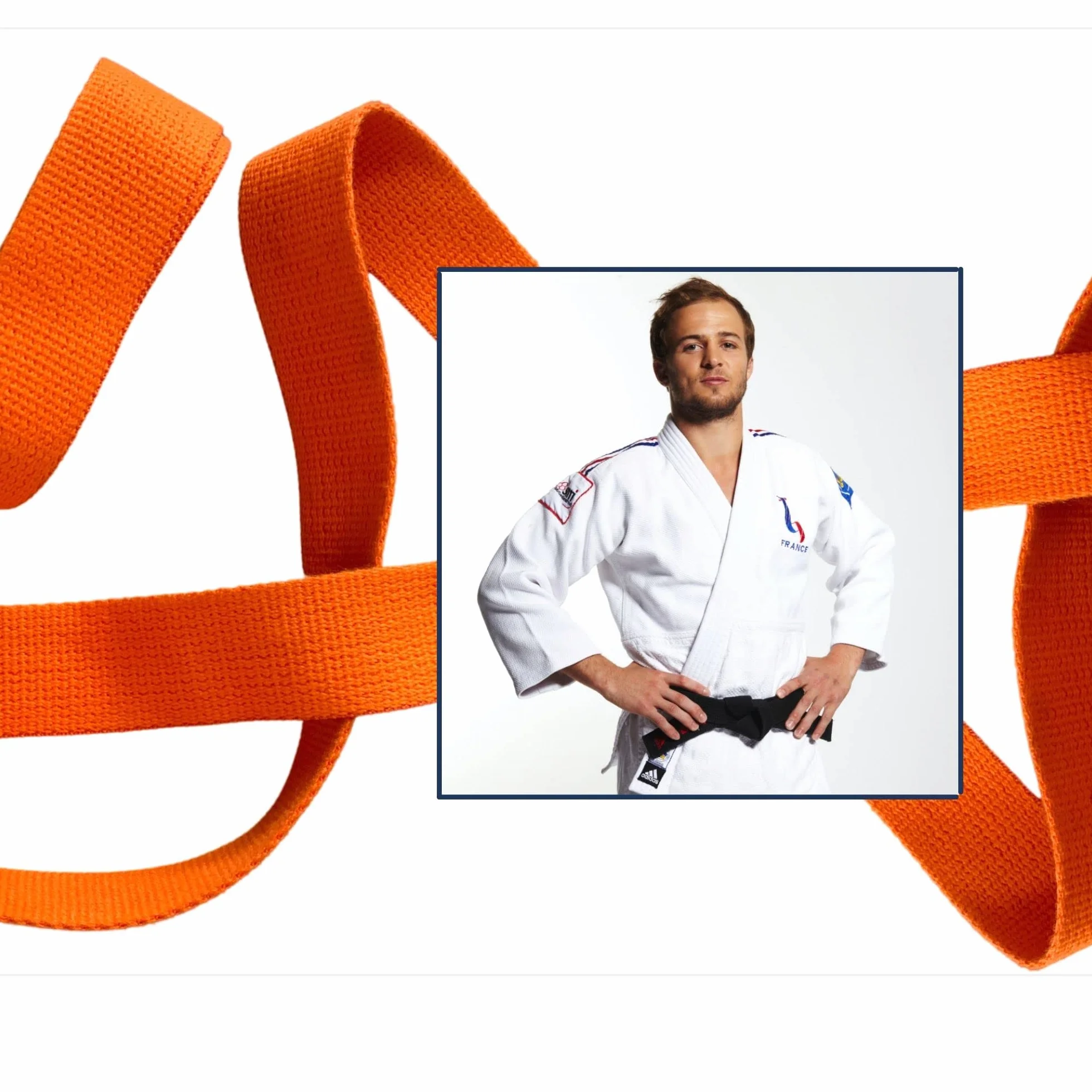 UGOJUDO Rouleau de Ceinture de Judo Bleue 50 mètres