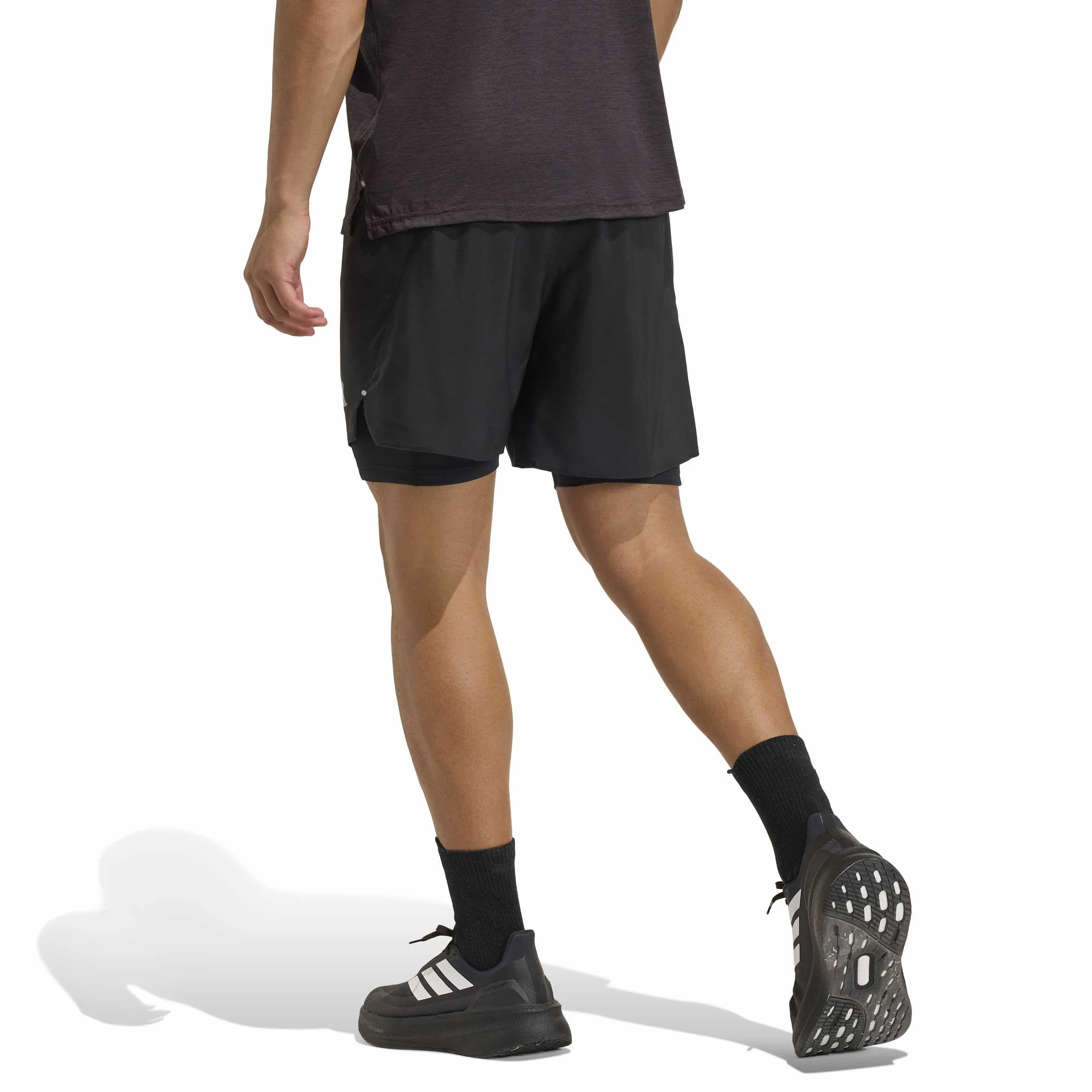 adidas Men's Short 2 en 1 adi365 Running Essentials