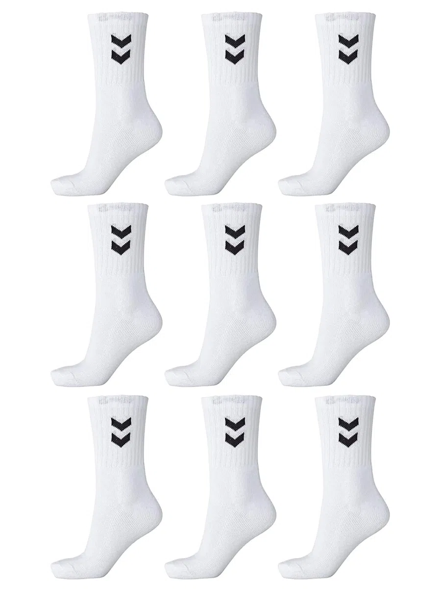 hummel Lot de 9 paires de chaussettes basiques unisexes