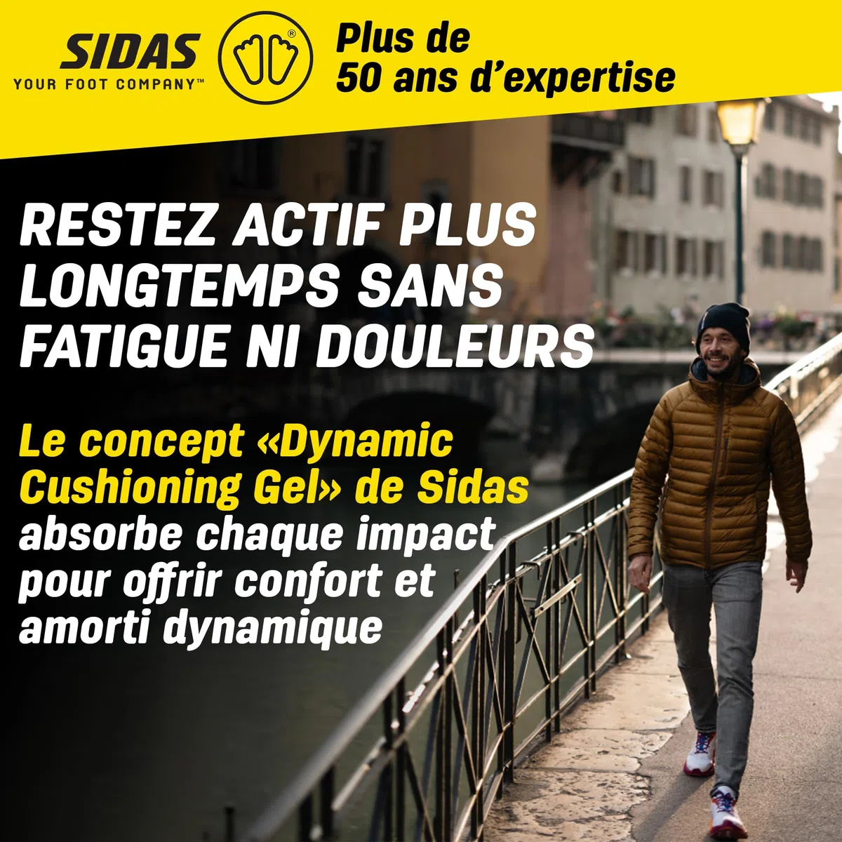 Sidas - Semelles en gel à mémoire de forme - Cushioning Gel Memory - Absorption des chocs - Confort et Soulage le pied tout au long de la journée - Semelles pour chaussures homme et femme