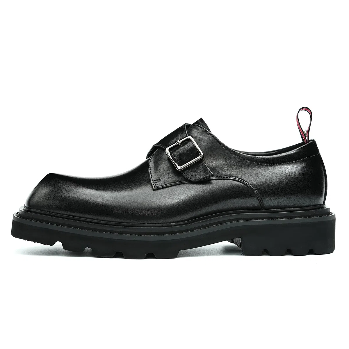 Générique Chaussures Semelles Epaisses Respirantes en Cuir Véritable pour Hommes Chaussures à Boucle Affaires Décontractées