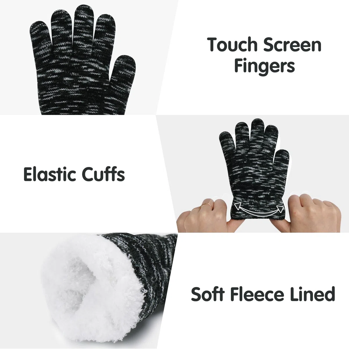 Bebes Enfants Bonnet Pompon Hiver Echarpe Gants Ensemble Cache-Cou avec Polaire pour 0 3 6 Mois 0-8 Ans Cadeaux pour Filles Garçons