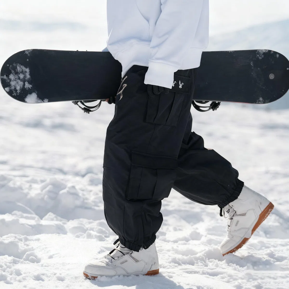 Pantalon de ski pour homme, femme, baggy de snowboard large, pantalon de neige, surdimensionné, multi-poches, imperméable, coupe-vent, respirant, chaud, randonnée, hiver, pantalon de chasse