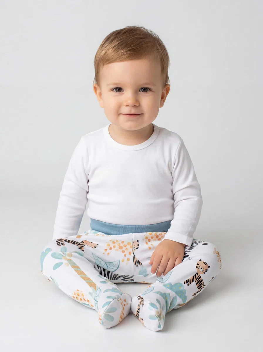 TupTam Pantalon avec Pieds pour Bébé, Lot de 5.