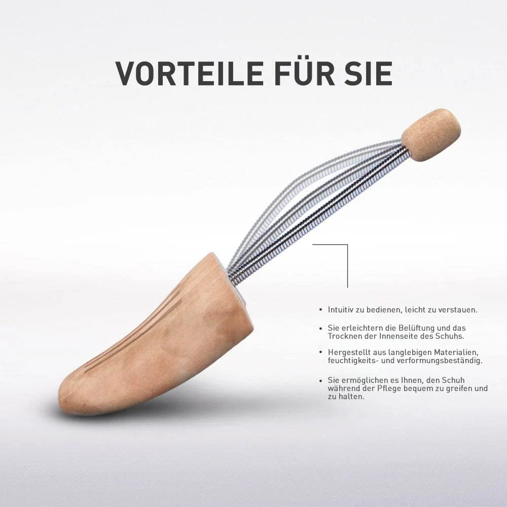 Coccine - Embauchoir Chaussures en Bois Extra Rsistant, Embauchoirs Pour Homme et Femme, Elargisseur Chaussure avec Ressort en Acier, Pour Toutes les Chaussures, Protection Anti-Pliure