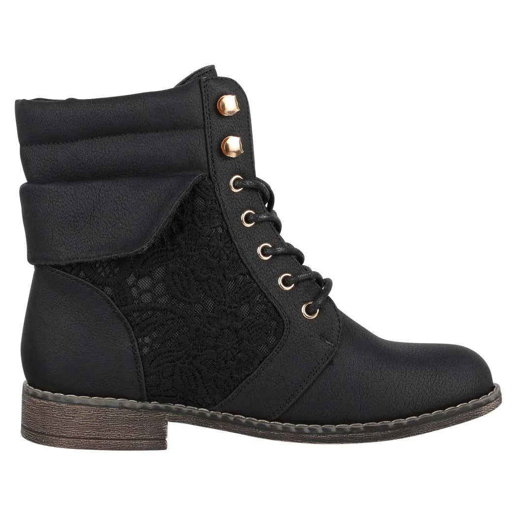 Elara Bottines Femme Bottes de Travail Chunkyrayan