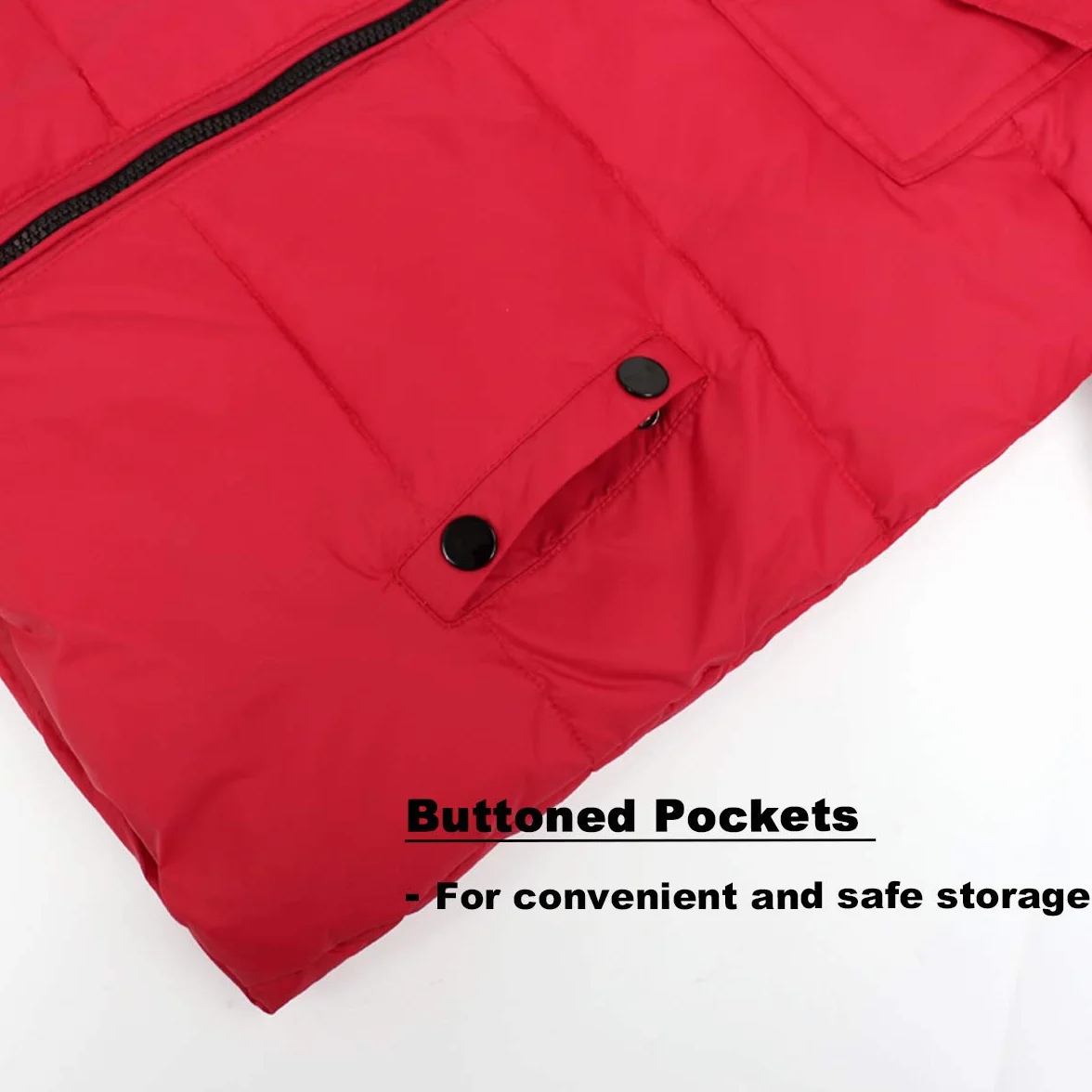 JiAmy Combinaison de Neige Fille Garçon Doudoune à Capuche + Pantalons de Ski Enfant 2PCS Ensemble de Ski Bébé Manteau de Duvet Salopettes de Ski Hiver Veste Snowsuit, Rouge 18-24 Mois