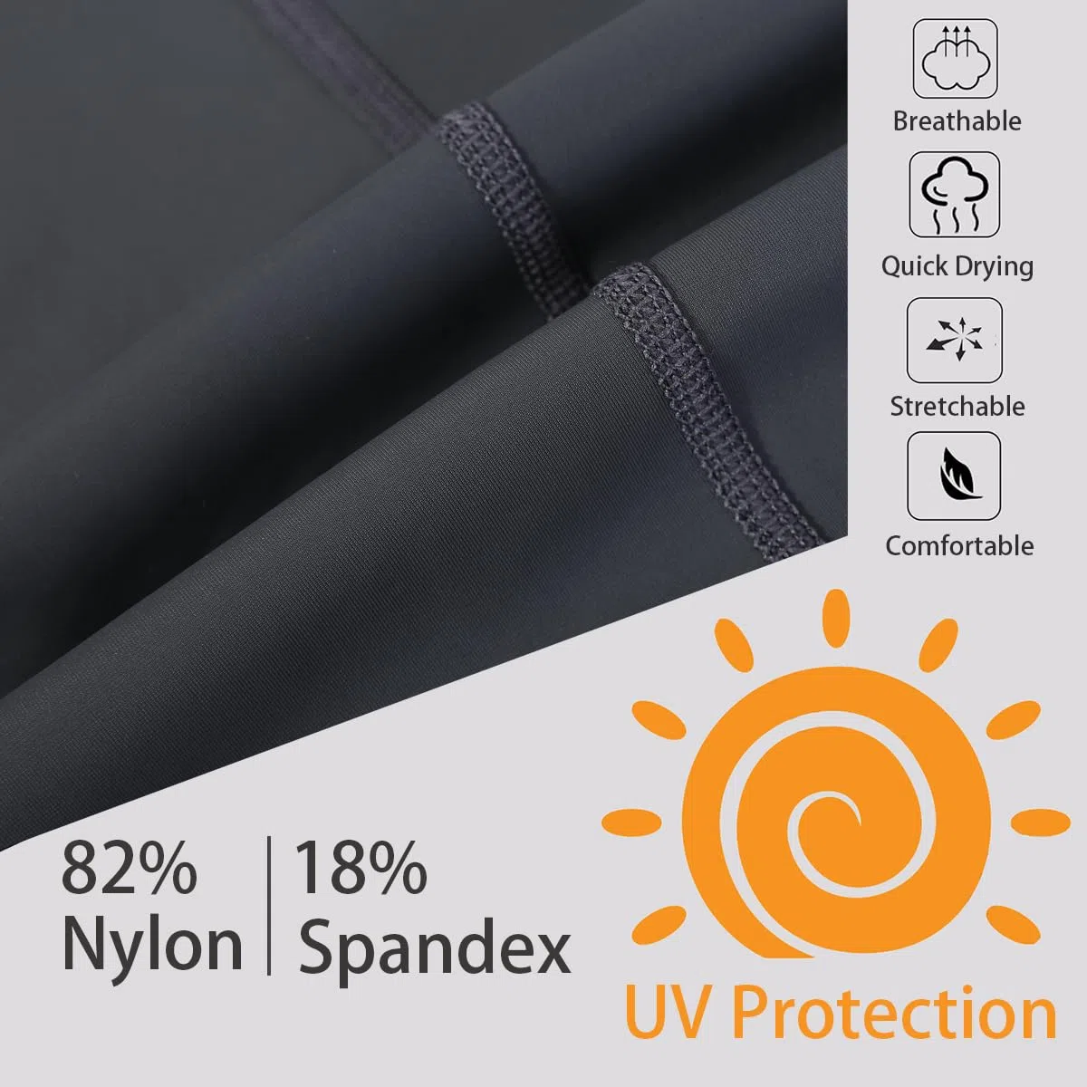 Ubestyle Pantalon de bain taille haute UPF 50+ pour femme - Legging de natation - Protection solaire