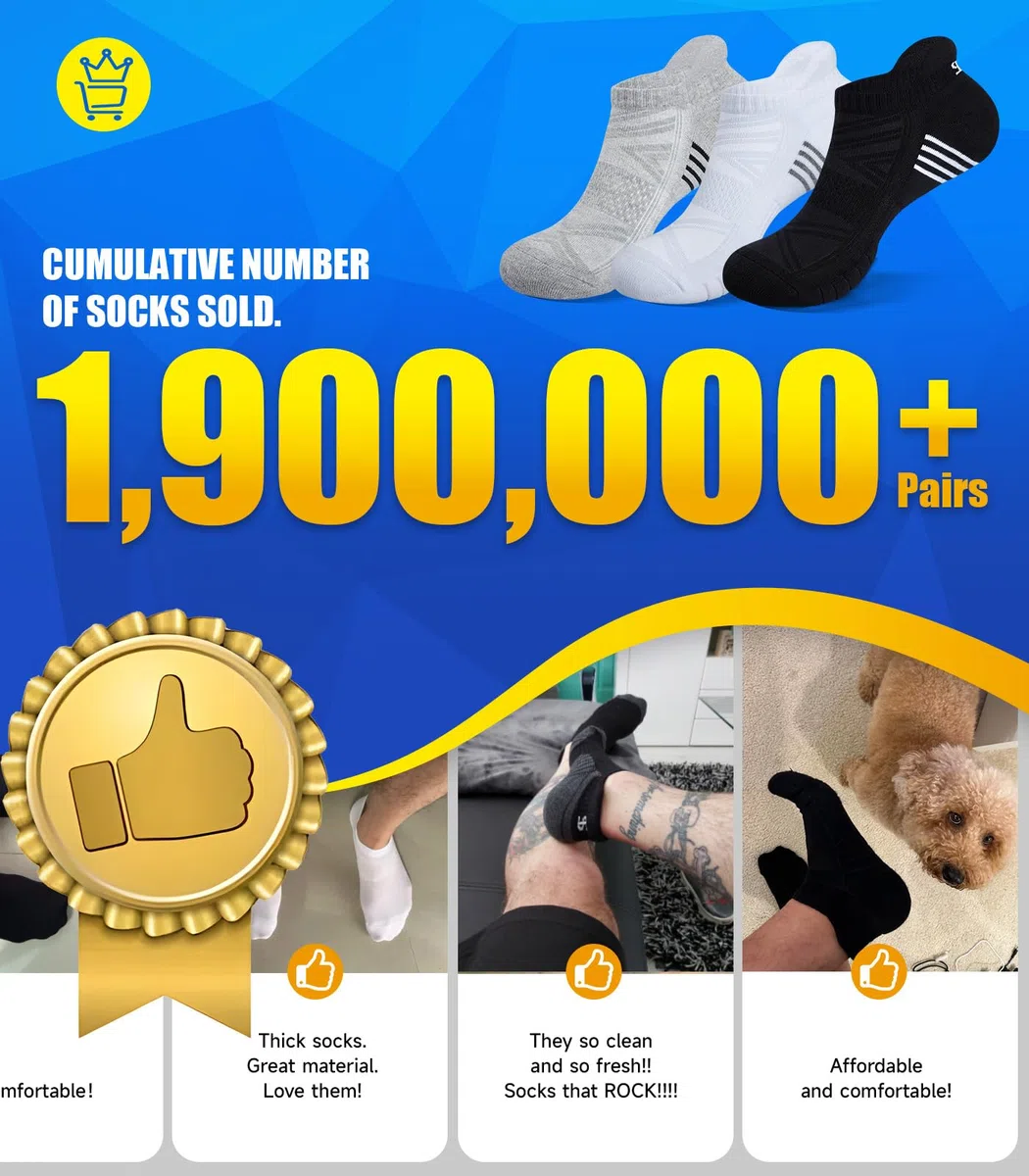Alaplus Chaussettes Mérinos Chaussettes en laine Outdoor & Trekking Professional Mérinos de randonnée Chaussettes de sport de course, 3 paires
