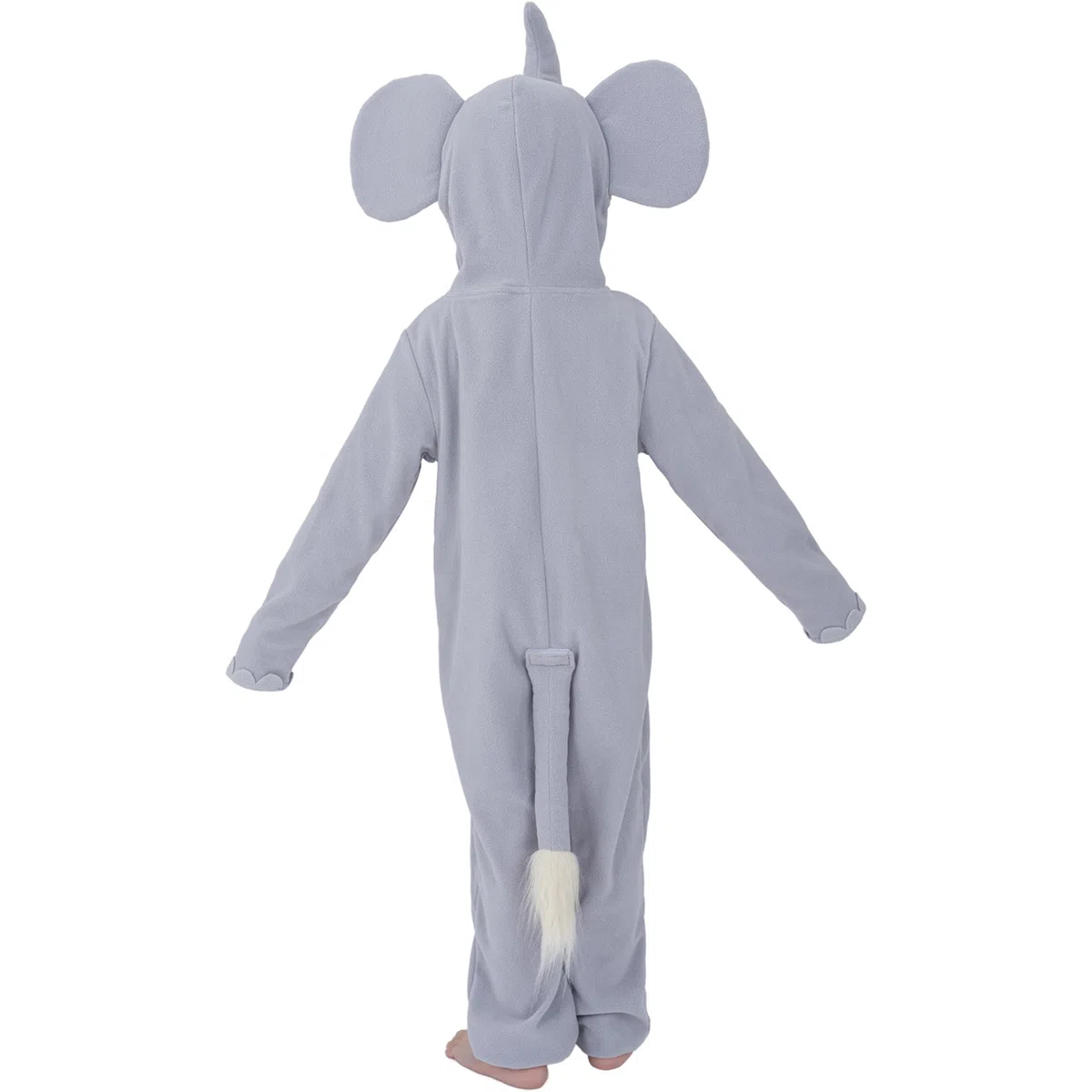 Sincere Party Costume de cache-couche éléphant mignon en toison, combinaison d'éléphant à capuche vive pour garçons et filles L(8-10)