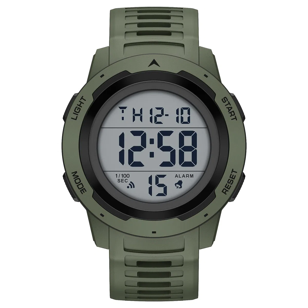 GOLDEN HOUR Montre de Sport numérique étanche pour Homme - Grand écran Facile à Lire - Style Militaire avec Bracelet en Caoutchouc