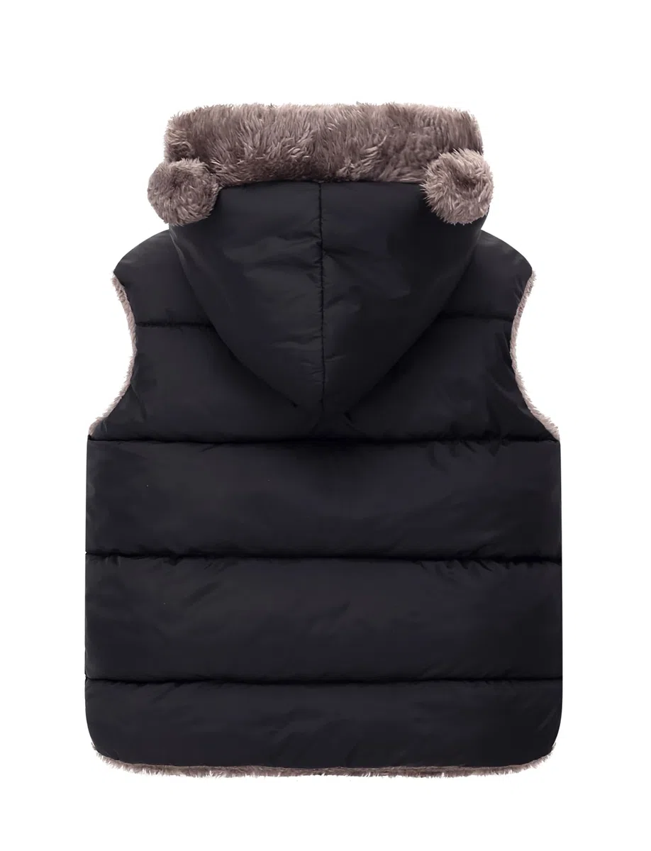 SEAUR 2024 Enfant Gilet Doudoune sans manche Vest Chaude Garçons Fille Vest Automne Hiver Zippé