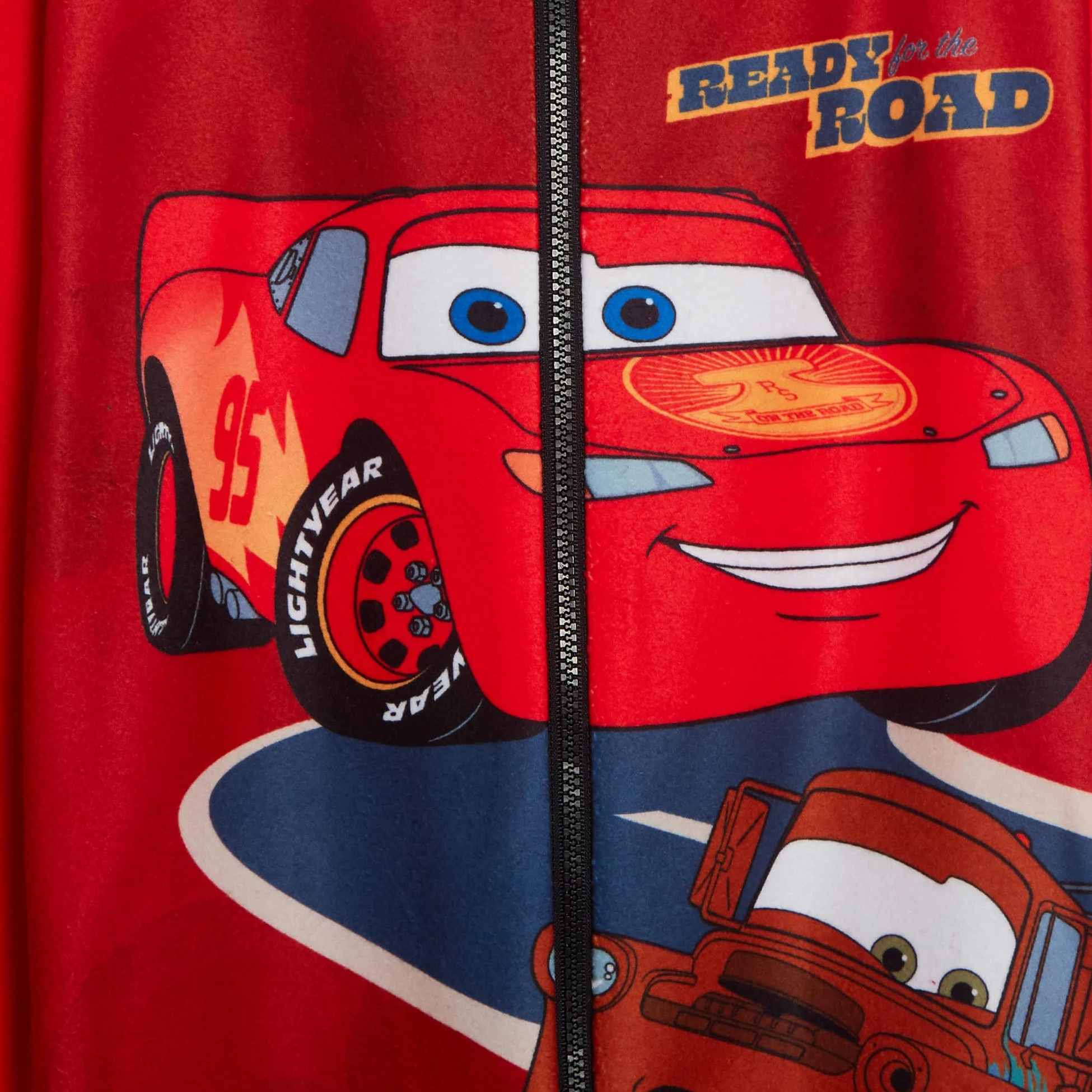 Disney Cars Grenouillère pour enfants en polaire All In One pour garçons Flash McQueen Pyjama Mater Grenouillère pyjama