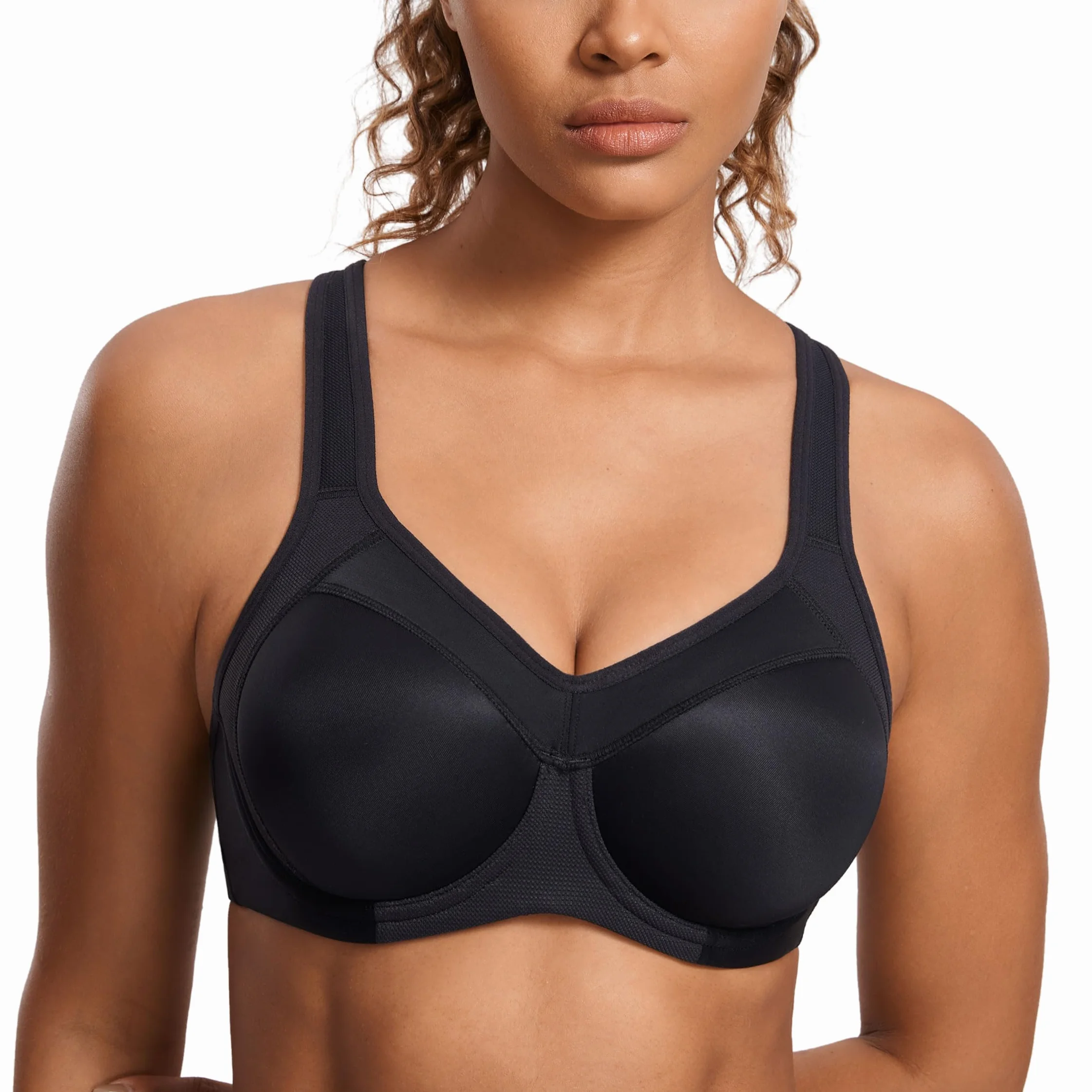 SYROKAN Femme Soutien-Gorge de Sport à Armature Grand Maintien Dos Nageur